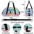 thumbnail image 2 of Qzjjjmy Dance Gymnastics Bag for Girls Kids Sports Duffle Bag Ballet Bag Travel Bag, 2 of 7