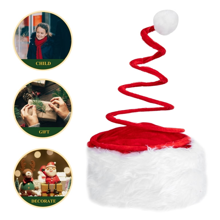 5pcs Christmas Hat Funny Spring Design Xmas Hat Decorative  display picture 3