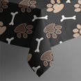 thumbnail image 5 of Paw Prints and Bones Square Tablecloth,Waterproof Square Table Cover,Wipeable Spillproof Washable Table Cover for Home Kitchen Party Decor 52"x52"(132x132cm), 5 of 6