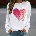 thumbnail image 6 of gakvbuo Valentines Day Sweatshirt for Women Funny Shirts Casual Valentine Pullover Long Sleeve Tops, 6 of 9