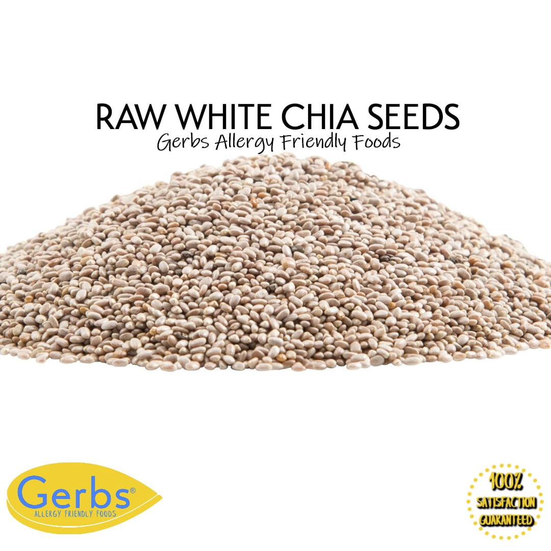 Gerbs Raw White Chia Seeds 2 lb Bag