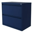 thumbnail image 4 of Home Square 2 Drawer Metal Lateral 101 Filing Cabinet Set in Navy (Set of 2), 4 of 5