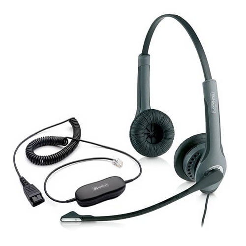 Jabra GN2025 IP Duo NC Corded Headset (2019-82-05) with GN1200 Coiled Smart  Cord - Walmart.com