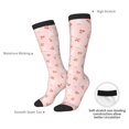 thumbnail image 4 of Fotbe Rabbit And Cherry Calcetas Divertidas Estampadas para Hombre y Mujer, Calcetas de Algodón hasta la Rodilla para Caminar, Correr, Enfermería y Embarazo, 4 of 6