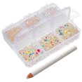 thumbnail image 1 of 1 Box of Resin Flatback Rhinestones Manicure Rhinestones DIY Rhinestones for Crafts, 1 of 8