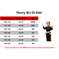 thumbnail image 2 of FLUORY Kids Youth Childrens All Around Brazilian Jiu Jitsu BJJ Gi Animal Monkey Embroidery no Belt, 2 of 2