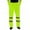 Green, variant on Men's Loose Fit High Visibility Safety Cargo Pants with Reflective Stripes Solid Color Cotton Work Trousers Black XL