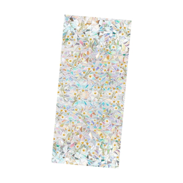 Pegatina de vidrio, calcomanía de planta para ventana, película de privacidad, suministros de fiesta, verano estático para año nuevo, sala de estar,