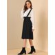 thumbnail image 4 of INSPIRE CHIC Vestido General De Cintura Elástica Con Tirantes Y Tirantes Para Mujer Negro S, 4 of 6