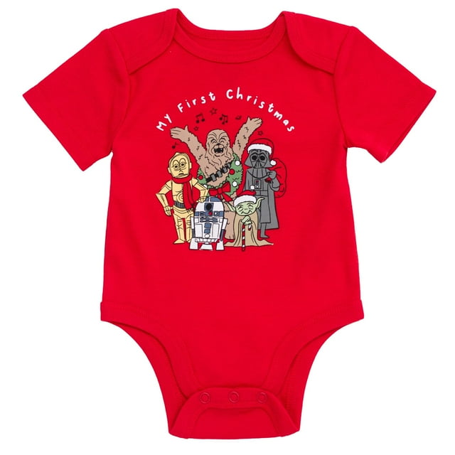 Body infantil STAR WARS My First Christmas 18 Meses