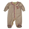 thumbnail image 3 of Happi by Dena Baby Girls Footed Sleepers Female Coveralls Pajamas Purple 0-3 Months, 3 of 3