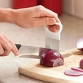 thumbnail image 2 of 1pc Stainless Steel Cutter Slicer Gadget, Meat Onion Fork Slicing Helper, Multipurpose Vegetable Slicer, Kitchen Tool, 2 of 5