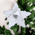 thumbnail image 3 of Flor de Navidad Farfi, flor de Pascua Artificial de alta simulación, árbol de Navidad realista, purpurina, flor de Pascua para fiesta, 3 of 5