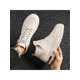 thumbnail image 2 of Men's Imitation Fur Lined British Style Pu Leather Work Shoes, Retro Versatile Ankle Boots, Durable & Casual, High Top With Korean Fashionable Style,, 2 of 4