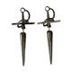 thumbnail image 1 of Pendientes de espada gótica, estilo retro, punk, gótico, renacentista, de aleación y daga. Negro, 1 of 9