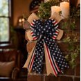 thumbnail image 4 of Decorative Bow Patriotic Wreath Bow for Independence Day Home Decor, 4 of 10