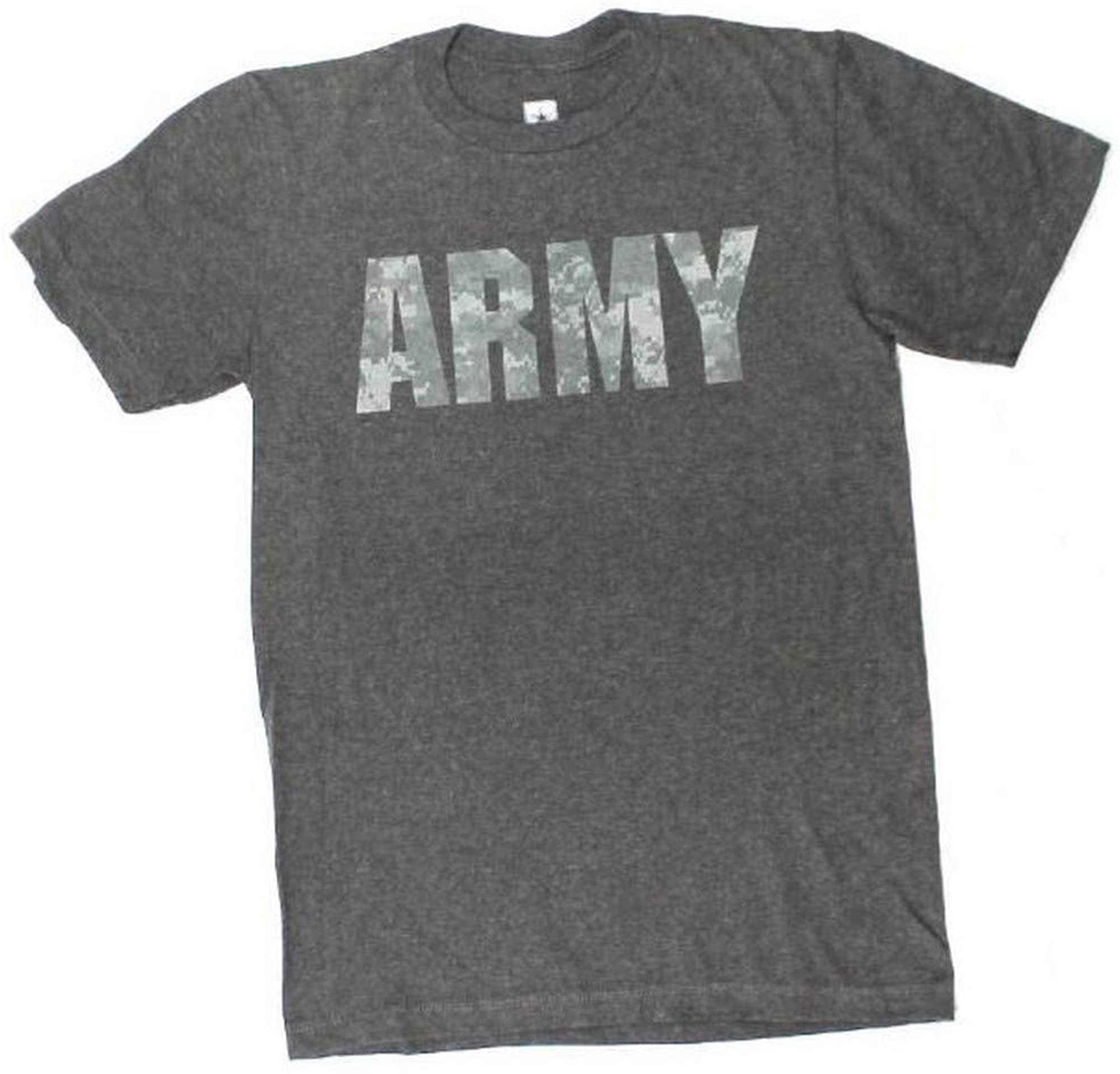 USA Army Logo T-Shirt Camouflage Tee Military Branch Soldier REX ...