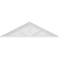 thumbnail image 3 of Ekena Millwork 56"W x 15"H x 2"P (Pitch 6/12) Peaked Cap 3 Spoke Architectural Grade PVC Pediment, 3 of 8
