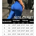 thumbnail image 5 of QRIC High Waisted Yoga Pants for Women Tummy Control Butt Lifting Workout Leggings Tik Tok Textured Yoga Pants Blue S, 5 of 5