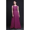 thumbnail image 3 of Bimba Robe de Soirée Sans Manches à Encolure Ronde Imprimée Géométrique pour Femme - X-Grand, 3 of 5