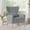Gray, variant on MOONMISS Velvet Accent Chair for Living Room, Modern Arm Chair with Pillow, Single Sofa Lounge Chair for Bedroom & Reading Room,Black