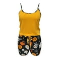 thumbnail image 2 of Halloween Pjs Set for Women Loose Fit Spaghetti Strap Cami Tops and Shorts 2 Piece Pj Comfy Nightshirt Lightweight Womens Lounge Set, 2 of 4