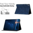 thumbnail image 3 of for iPad Mini 7th Gen 8.3" 2024 Case PU Leather Folio Tablet Cover, Smart Auto Wake/Sleep Flip Stand Case Embossed Pattern Magnetic Clasp Protective Case for iPad Mini 6th Gen 8.3" 2021, Blue, 3 of 9