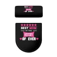 thumbnail image 2 of HELLHERO 2 Pcs Set Toilet Seat Lid Cover Set Fits All Toilet Shapes Polyester Fabric, Stretch, Bathroom Supplies, 2 of 6