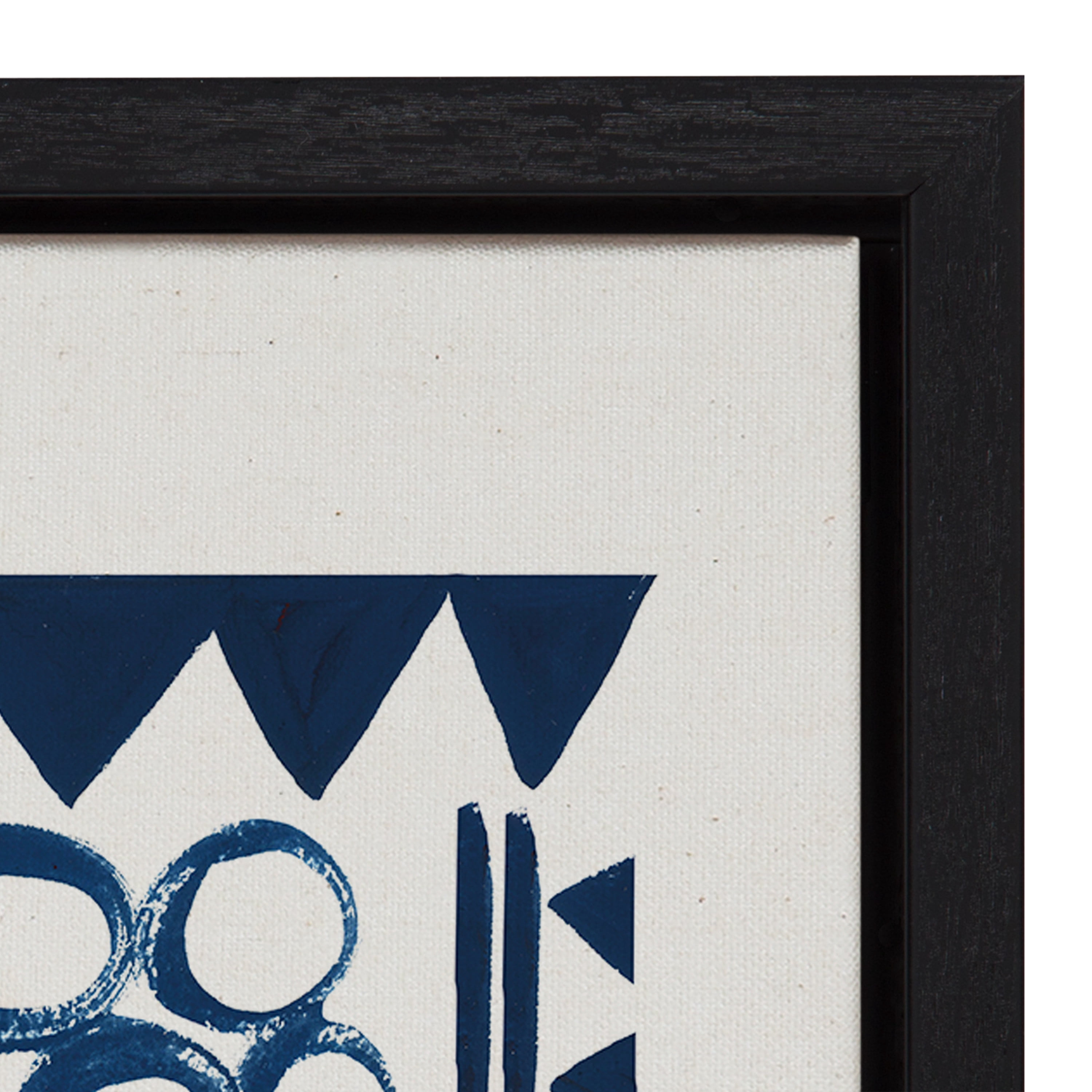 Kate and Laurel Abstract Framed Canvas Art Print, 18" x 24"