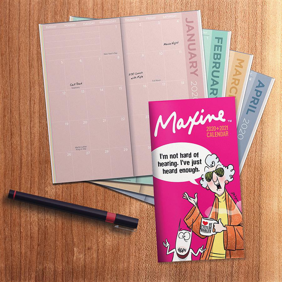 2020-2021 Maxine 2-Year Small Monthly Pocket Planner Calendar - Walmart