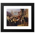 thumbnail image 2 of Franz Schams 24x20 Black Modern Framed Museum Art Print Titled - Duke Friedrich Iv, Disguised as a Minstrel, Reveals Himself to His Faithful Tyroleans While Fleeing Constance (1851), 2 of 5