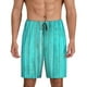 thumbnail image 1 of Fotbe Turquoise Wooden2 Pantalones Cortos de Pijama para Hombre, Ropa de Dormir, Pantalones de Pijama Cortos para Hombre-Small, 1 of 6