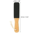 thumbnail image 4 of Unique Bargains Dual Sided Foot File Removes Dead Skin Beige Black Wooden Silicon Carbide, 4 of 7