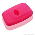thumbnail image 2 of Dobrev 3 Buttons Silicone Smart Key Case Rubber Cover Skin Fob Holder for Toyota CH-R Prius Smart Key (Pink), 2 of 3