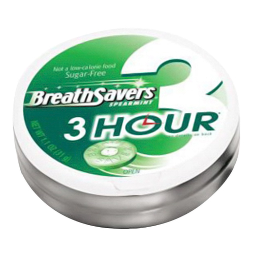 Hershey Breath Savers 3Hour Spearmint 1.1 Oz, 8 Ea