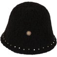 thumbnail image 4 of CoCopeaunts Ladies Bucket Hat Solid Color Lambs Wool Casual Warm Women Girls Basin Cap Rivet Edge Decorate Trend Fisherman Hat, 4 of 8