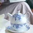 thumbnail image 7 of Qeeadeea Tea For One Teapot And Cup Set, Bone China Tea Set, Tea Pot Gift Sets For Women, Tea Pot And Cups Set-blue and white porcelain-pot 350ml,cup 250ml, 7 of 7