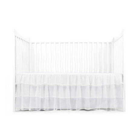 Upc 082072500466 Triple Layer Tulle Crib Skirt White