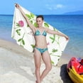 thumbnail image 7 of GZHJMY Beautiful Flower Beach Towel Quick Dry Absorbent Bath Towels Sandproof Lightweight Towel for Gym Yoga Sports Swimming- 30x60in Washcloth, 7 of 7