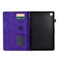 thumbnail image 5 of Embossed Tree PU Leather Flip Tablet Case for Samsung Galaxy Tab S6 Lite 10.4" 2020 P610/P615 Shockproof Protection Card Slots Holder Stand with Pen Slot & Auto Sleep/Wake Case Cover, Purple, 5 of 9