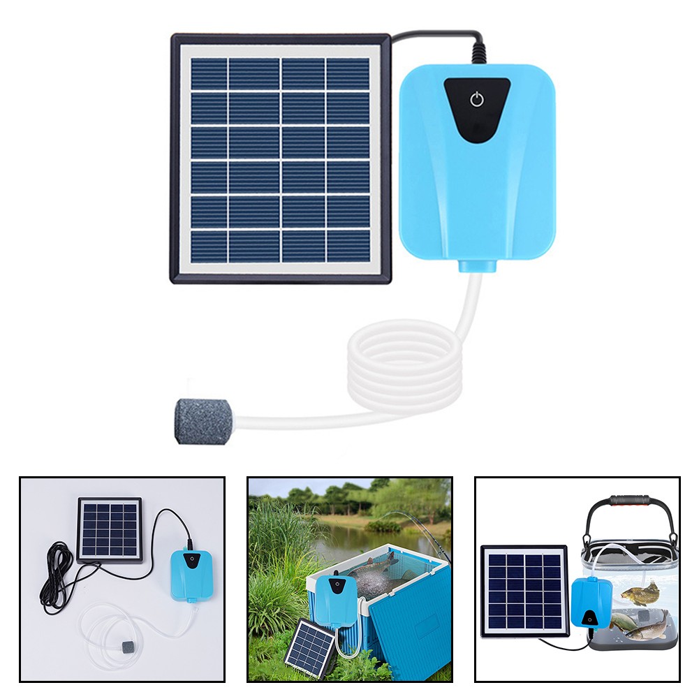 Solar Power USB Oxygen Pump | Efficient Storage & Dual-purpose Functionality