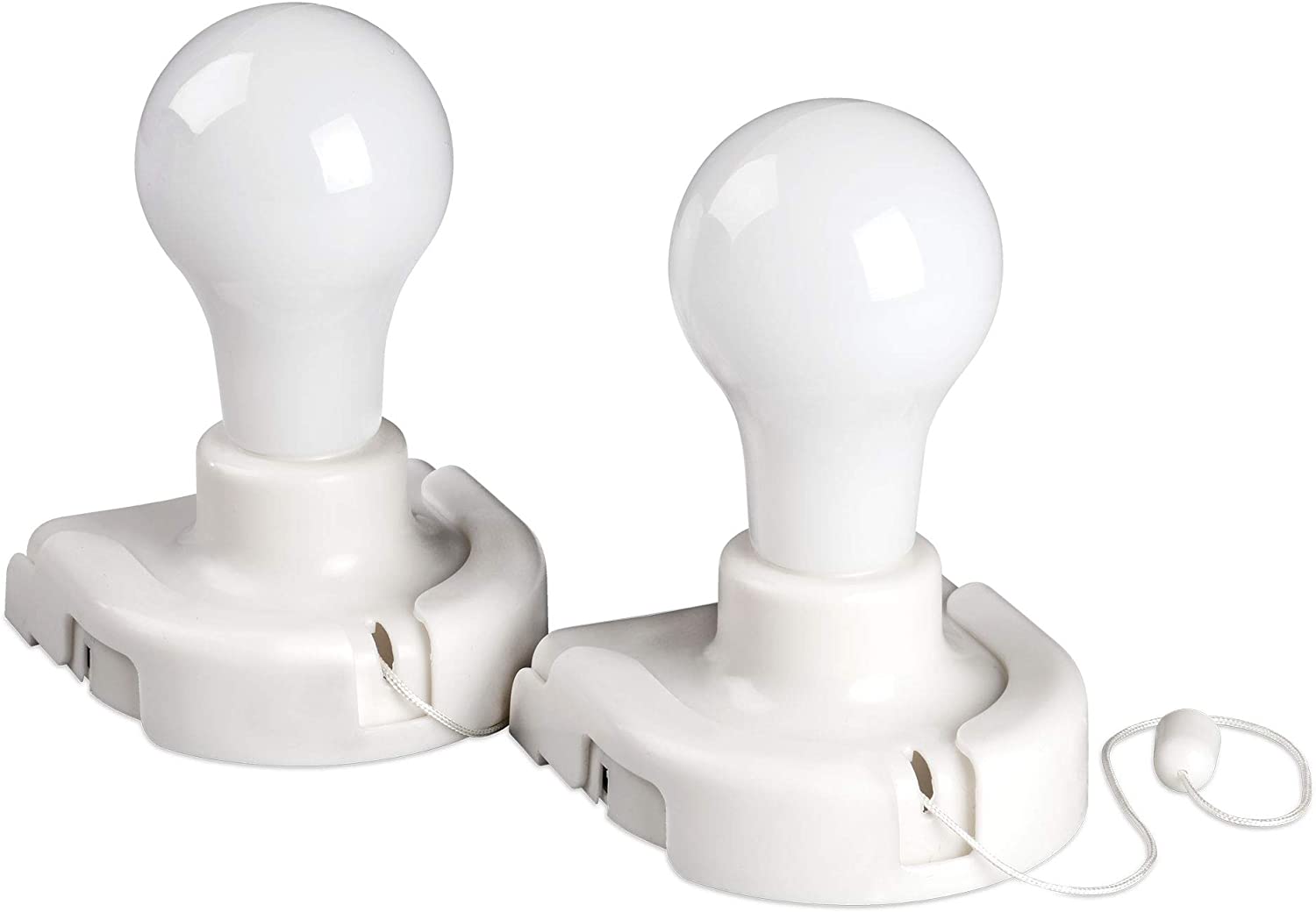 Battery Powered LED Light Bulb 2 Pack Portable Battery Operated Low