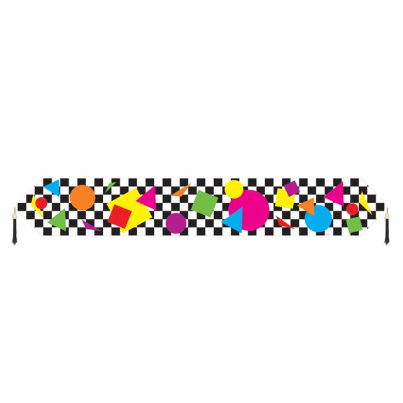 Printed Party Shapes Table Runner Party Accessory (1 count) (1/Pkg)
