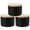 Black, variant on MRLESS Black Candle Holders Set of 3 Empty Glass Jars for Candle Making, Travel Containers for Crafts