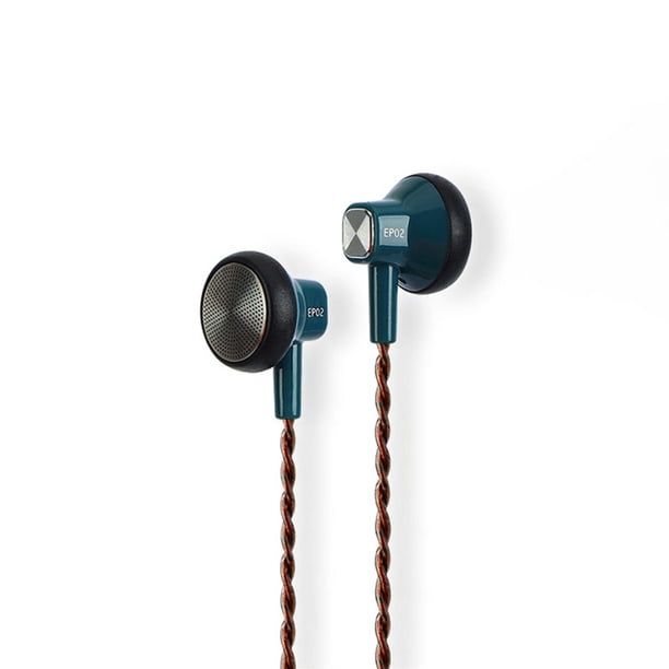 JCALLY EP02 Auriculares con cable de 3,5 mm Auriculares dinámicos para teléfonos inteligentes Planos
