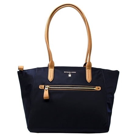 Michael Kors Women's Medium Kelsey Zip Nylon Top-Handle Bag Tote - (Best Michael Kors Bag For Laptop)
