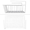thumbnail image 4 of Under Shelf Storage Basket, Casewin Under Cabinet Hanging Metal Wire Storage Wire Basket Organizer Fit Dual Hooks for Kitchen Pantry Desk Bookshelf Cupboard (1pcs, White), 4 of 7