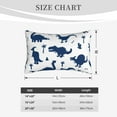thumbnail image 6 of Balery Cute Cartoon Dinosaurs Bedding Queen Pillow Cases - Envelope Closure - Soft Brushed Microfiber Fabric - Shrinkage and Fade Resistant Pillow Cases-14"x20", 6 of 9