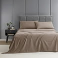 thumbnail image 6 of Nestl Twin XL Sheets Sets, 3 Piece Instantly Soft, Deep Pocket Twin XL Dorm Bedding, Taupe Sand, 6 of 10