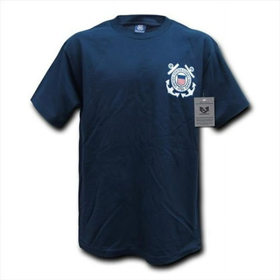 Basic Military T-Shirt, Coast Guard, Navy, Medium
